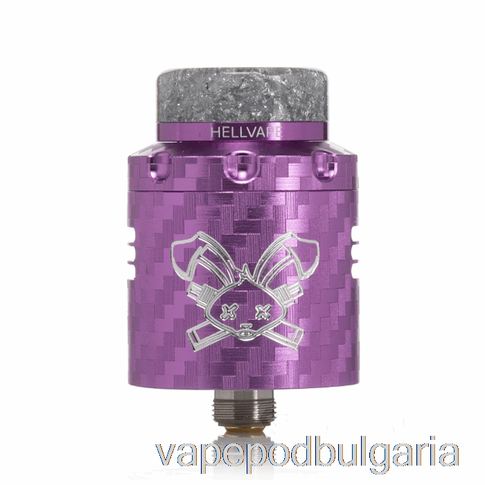 Vape 10000 Дръпки Hellvape Dead Rabbit V3 24mm Rda Purple Carbon Fiber